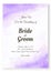 Lavender dreams abstract watercolor wedding invitation