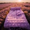 Lavender Dreams: Aerial Tranquility with a Kingsize Bed