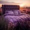 Lavender Dreams: Serenity in a King-Size Bed Oasis