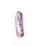 Lavender eclair. Watercolour pastry. Painted desert. Food illustration isolated on white background.