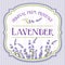 Lavender elegant vintage shabby chic label