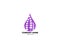 Lavender essential oil logo, Aromatherapy logo, Icon with a drop of lavender essential oil, Aromatherapy, perfumery, cosmetics,