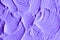 Lavender face cream/mask/body wrap texture close up. Brush strokes. Selective focus. Abstract violet background