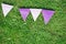 Lavender flags for decoration holidays.