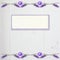 Lavender Floral Scrapbook FRONTPAGE Background with White Wood