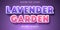 Lavender garden text effect, editable font style