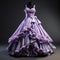 Lavender Gown: Hyper Realistic 3d Model With Stunning Detail