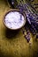 Lavender herb and salt