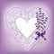 Lavender & Lace Heart Doily