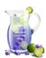 Lavender lemonade Vector realistic. Spring refreshing drinks