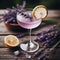 Lavender Love Cocktail, gin, lavender syrup