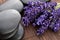 Lavender and massage stones