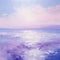 Lavender Minimalism Seascape Abstract: A Dreamy And Romantic Marine Painter\\\'s Delight