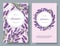 Lavender natural cosmetics banners