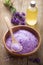 Lavender salt and essential oil