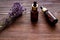 Lavender serum and essential oil - cosmetic pharmacy products