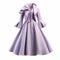 Lavender V Neck Flounce Jacket Dress - Realistic And Detailed Women\\\'s Fashion