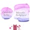 Lavender watercolor vector background