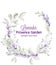 Lavender wreath card Vector watercolor. Provence flowers delicate wedding, ceremony, posters