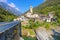 Lavertezzo in the Verzasca Valley  Ticino in Switzerland