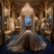 Lavish, Regal Dressing Room with Tailor Fitting Magnificent Gown