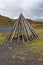 Lavvu - Sami tent in Nordkapp peninsula - Norway