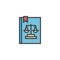 Law book filled outline icon