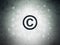 Law concept: Copyright on Digital Paper background