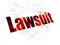 Law concept: Lawsuit on Digital background