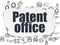 Law concept: Patent Office on Torn Paper background