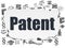 Law concept: Patent on Torn Paper background