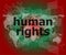 Law concept: words human rights on business digital background