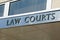 Law courts sign