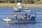 Law enforcement officers from the Florida Fish & Wildlife Commission patrol the waters of Crystal River.
