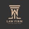 Law firm lawyer logo template