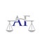Law Firm Letter AF Logo Design. Lawyer, Justice, Law Attorney, Legal, Lawyer Service, Law Office, Scale, Law firm, Attorney