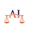 Law Firm Letter AI Logo Design. Lawyer, Justice, Law Attorney, Legal, Lawyer Service, Law Office, Scale, Law firm, Attorney