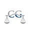 Law Firm Letter CG Logo Design. Lawyer, Justice, Law Attorney, Legal, Lawyer Service, Law Office, Scale, Law firm, Attorney