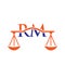 Law Firm Letter RM Logo Design. Lawyer, Justice, Law Attorney, Legal, Lawyer Service, Law Office, Scale, Law firm, Attorney