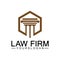 Law Firm Pillar Logo Template-Vector