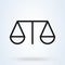 Law judge line art. Simple vector modern icon design illustration