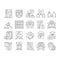 Law Justice Dictionary Collection Icons Set Vector .