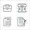 law line icons. linear set. quality vector line set such as contract, certificate, police station