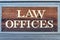 Law offices sign