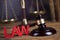 Law wooden gavel barrister, justice concept, legal system concept