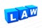 Law word illustration