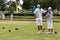 Lawn bowls white clothing teams