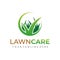 Lawn Care Logo. Lawn Services Logo Design Vector