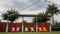 Lawn chairs in Center Lake Park, a public park in the city of Oviedo, Florida