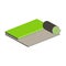 Lawn grass with soil in a roll is rolled out on the floor.Vector isometric and 3D view.